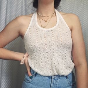 AEROPOSTLE Tie Halter Tank Top